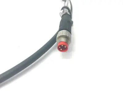USED BECKHOFF DOUBLE ENDED POWER CABLE 1M LENGTH M8 4-PIN