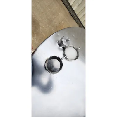 Used Stainless Steel Sanitary Insulated Slant bottom Liquid Tank  - 500 Gallon