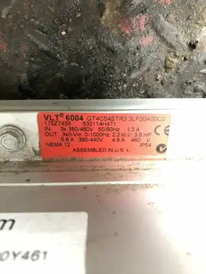 Danfoss VLT 6004 HVAC Frequency Converter 460V 3HP 0-1000Hz 3PH