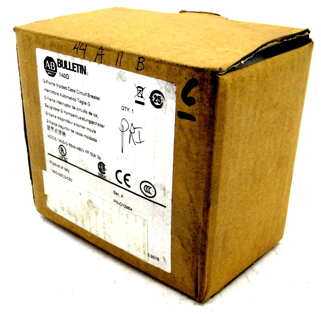 ALLEN BRADLEY 140G-G6C3-C50 CIRCUIT BREAKER 140GG6C3C50