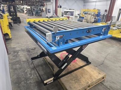 2500 LB Capacity Autoquip Series 35 Auto Scissor Lift, w/ Conveyor, 1.5 HP