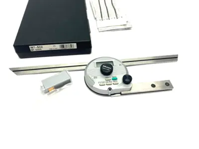 USED MITUTOYO DIGIMATIC DIGITAL UNIVERSAL BEVEL PROTRACTOR 300MM BLADE