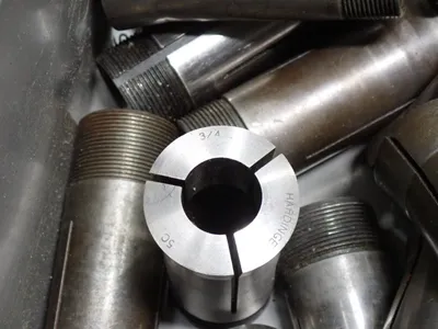 Hardinge, Reliance   5/32, 3/4, 11/64 Collets, Collet Stand