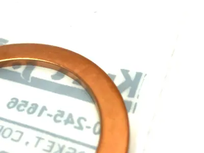NEW KURT J. LESKER COPPER GASKET 1.895" OD, 1.451" ID, 2-3/4" FLANGE