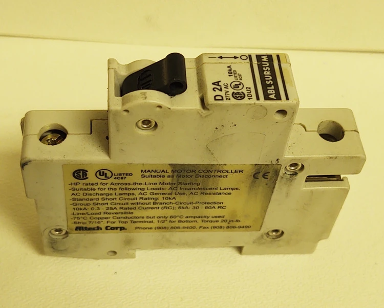 Used ALTECH 1DU2 Circuit Breakers Kentucky US | Edwards Industrial Repair #974982