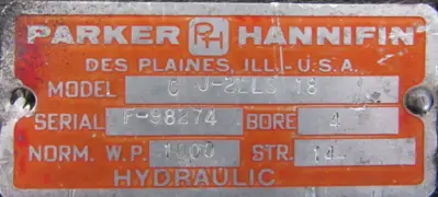 NEW PARKER CJ-2LLS-18 HYDRAULIC CYLINDER 4" BORE 14" STROKE