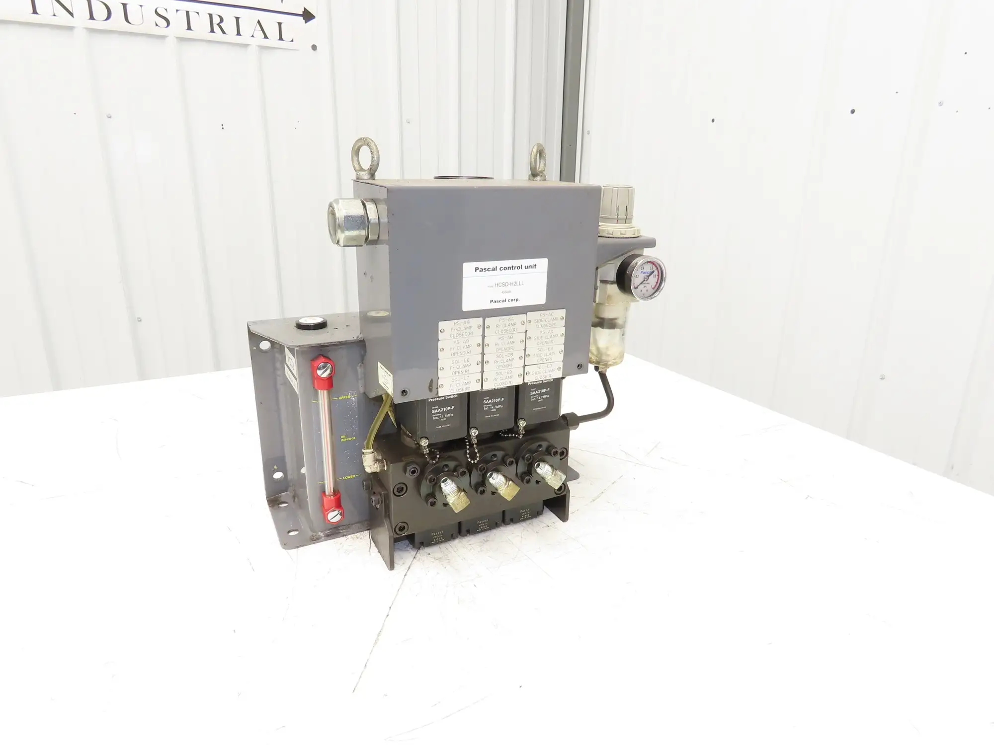 Pascal HCSD-H2LLL Air Operated Hydraulic Pump Power Control Unit 1-Gal X6308U-D