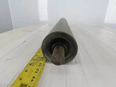 Conveyor Idler Roller 4" Dia 34" Length 1-1/8" Round Axle
