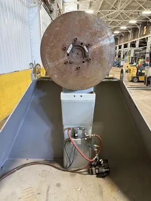 120" SWING X 208" LONG WELDING SYSTEMS HEADSTOCK & TAILSTOCK POWERED WELDING POSITIONER / PIPE ROLLER: YOBRO #23957