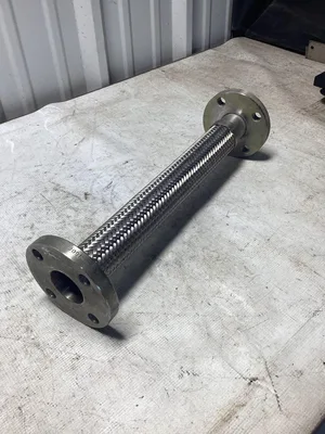 18″ X 1 1/2″ Motion Industries Braided Stainless Steel Flex Pipe Expansion Joint -NOS