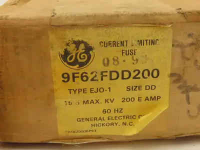 GE General Electric 9F62FDD200 Dual Fuse 200E Amp 15.5kv Type EJ0-1 DD 19"L