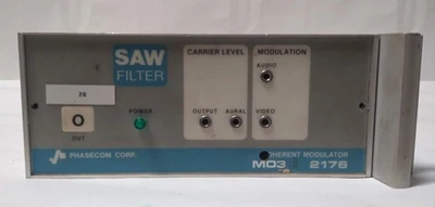 Phasecom 2176-M03 Coherent Modulator SAW Filter Video Audio RF Unit USA