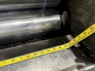 48" X 14 GAUGE AUTOMATIC FEED MODEL 13-32-48 13 ROLL STRAIGHTENER LEVELER: STOCK 19766