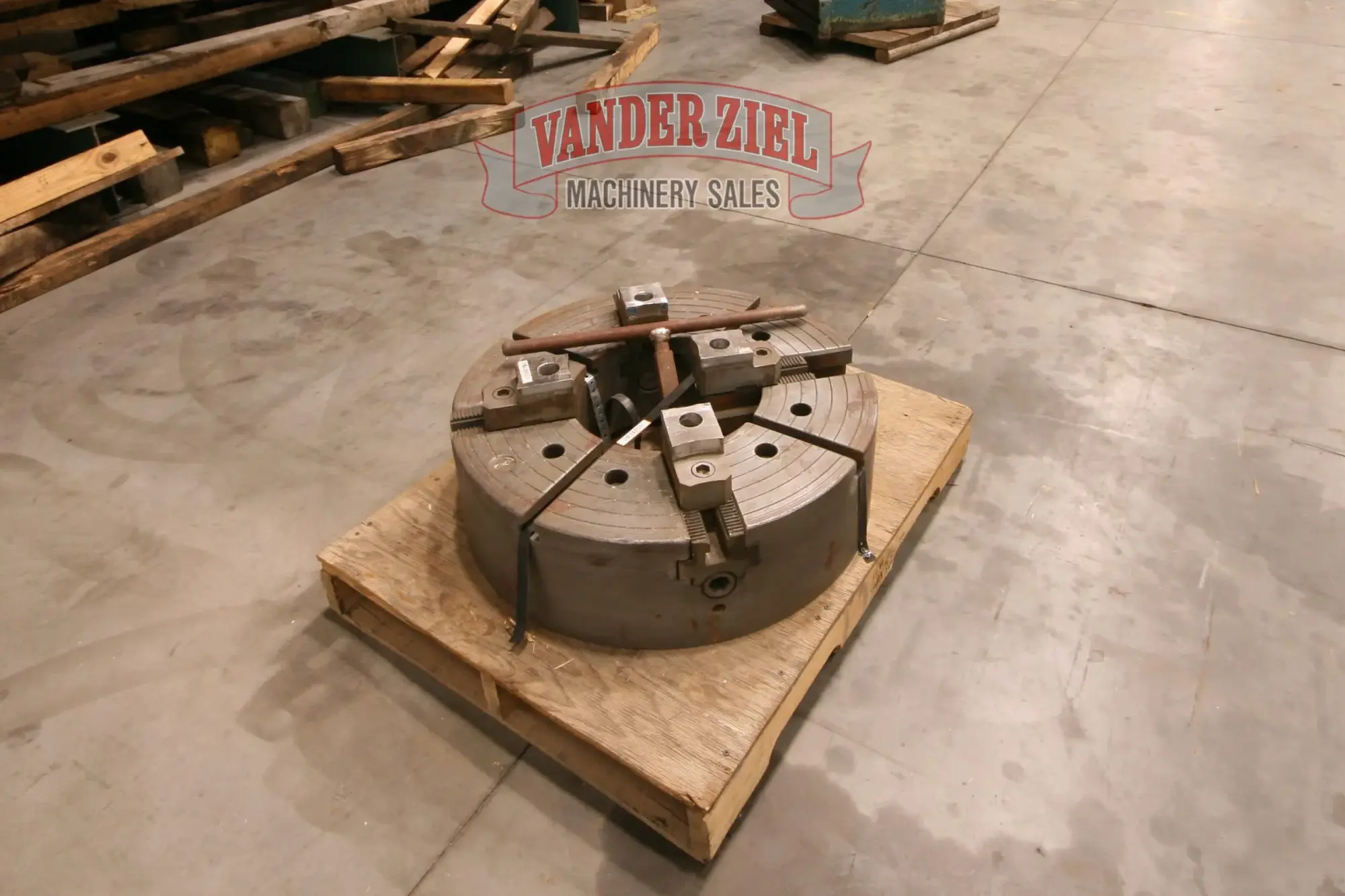 Warner & Swasey 4 Jaw 28" Chuck, 12" Spindle Bore