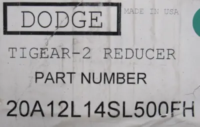 NEW DODGE 20A12L14SL500FH GEAR REDUCER 12.7:1
