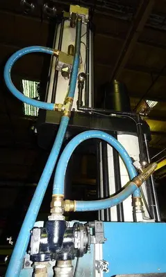 90 Ton FARGER & JOOSTEN MULTIPOWER Air/Oil Press