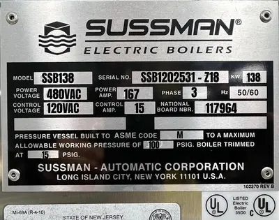 USED SUSSMAN SSB138
