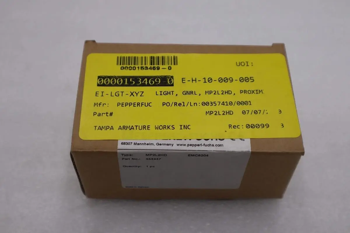 PEPPERL & FUCHS MP SERIES MP2L2HD PART NO. 454347 NEW IN BOX STOCK G689A