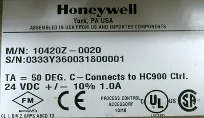 USED HONEYWELL 10420Z-0020 OPERATOR INTERFACE 10420Z0020