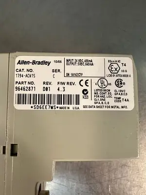 Allen-Bradley 1794-ACN15 /C Adapter Module REV. D01 F/W4.3 (5.3.4)