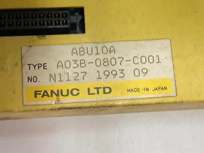 Used FANUC A03B-0807-C001 Misc Electrical & Power Parts Ohio US | Surplus Asset Holdings #1242644