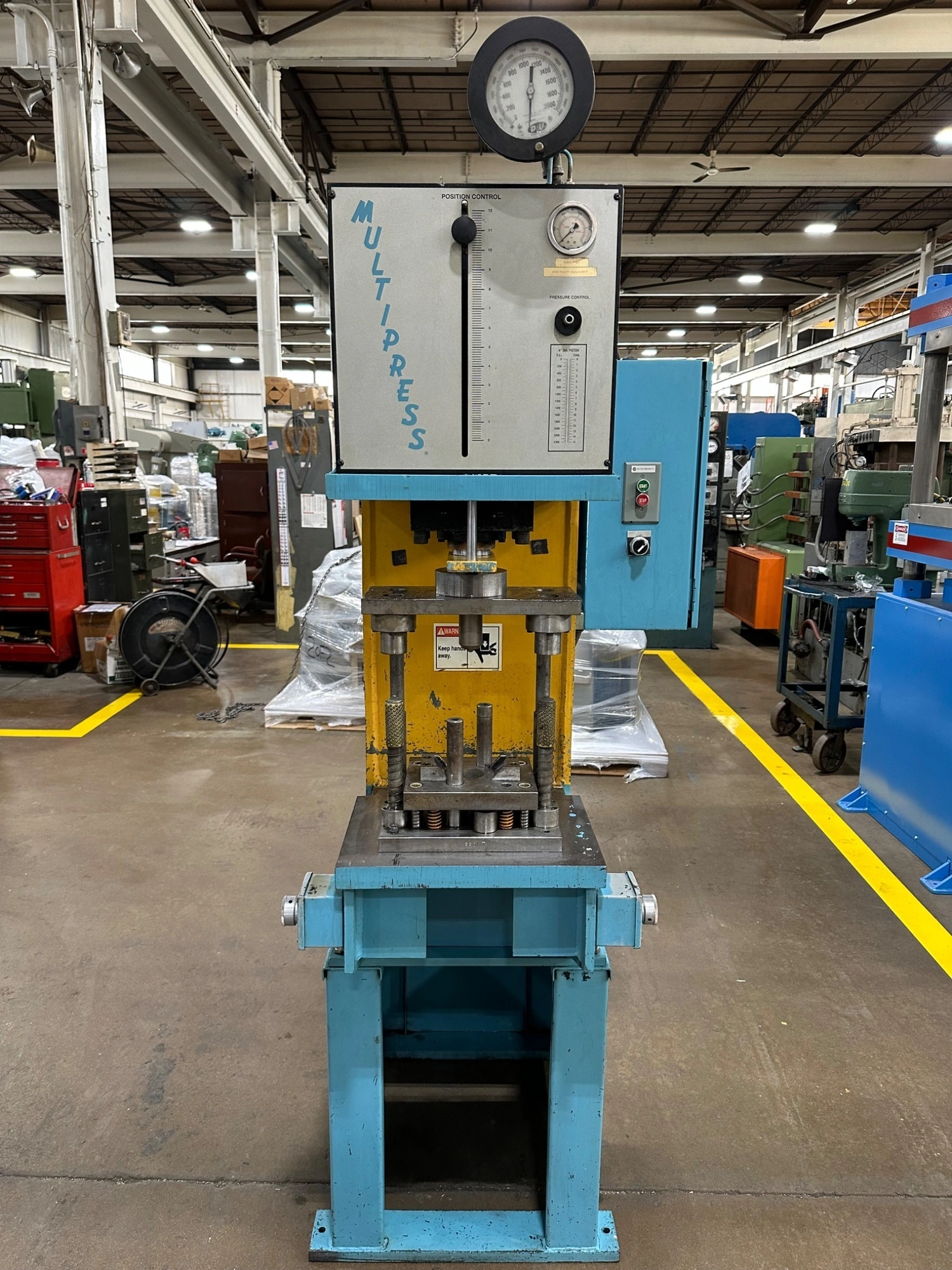 Used 15 Ton Multipress Model #M5P-15 Hydraulic C Frame Press