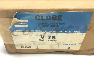 Crouse-Hinds V 75 Clear Explosion Proof Industrial Light Cover Steampunk Globe