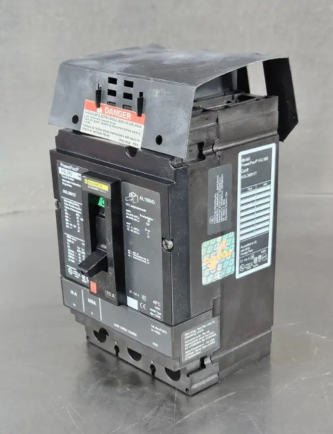Square D HGL36015T Power Pact 3-Pole Thermal Magnetic Circuit Breaker. Loc4B-26