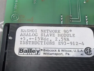 Bailey Controls NASM01 Network 90 Analog Slave Module Used