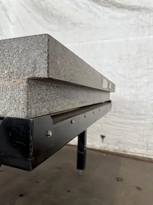 48" X 60" X 6" GRANITE SURFACE PLATE WITH STAND. STOCK # 1120424