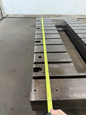 36" X 72" T-SLOTTED BOLSTER PLATE. STOCK #0132325