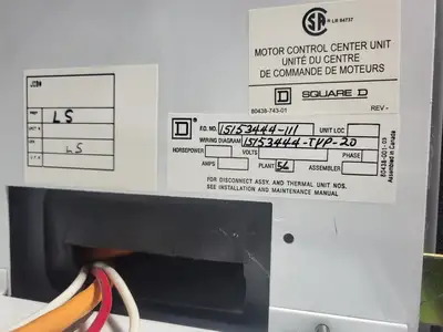 USED SQUARE D MODEL 6