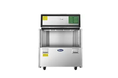 New | in-Stock Atosa New Atosa AMC-3401 34" Forced Air Milk Cooler - Single Access Bottle Coolers Illinois US | Falcon Restaurant Supply #1375544