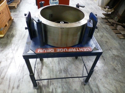 Lavin 20-1160V (20 x 9) solid basket centrifuge, 316SS.