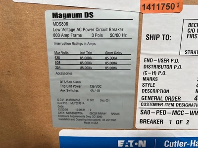USED Eaton MDS808
