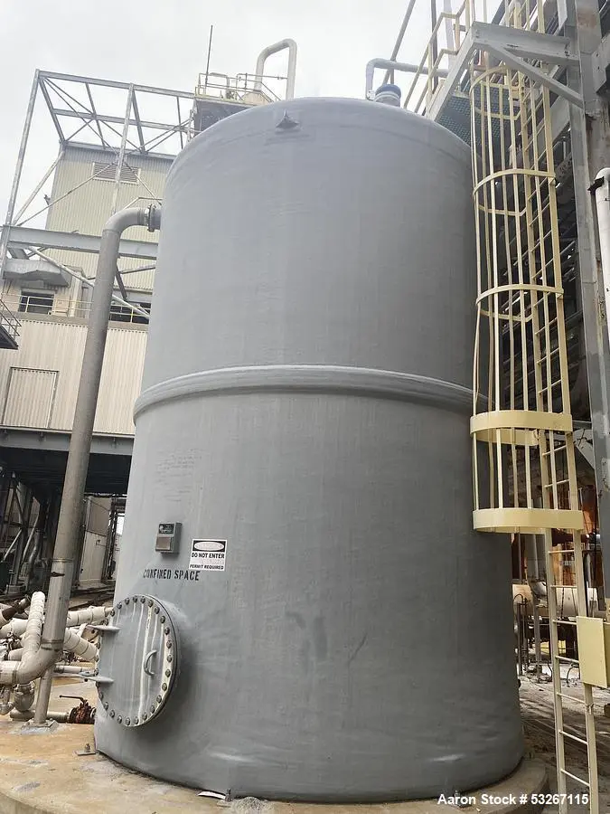 Used 23,000 Gallon Fiberglass Storage Tank – Fabricated Plastics, Derakane 510A, Built 2009