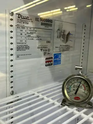 True GDM-12-HC-LD Single Swing Glass Door Merchandiser Refrigerator Refurbished Tested and Working