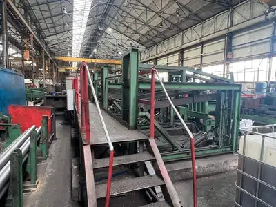 Used SAMUEL PLATT BRIGHT BAR DRAWING, STRAIGHTENING & SAWING LINE (14722) Draw Benches Connecticut US | Machinery International LLC #1557867