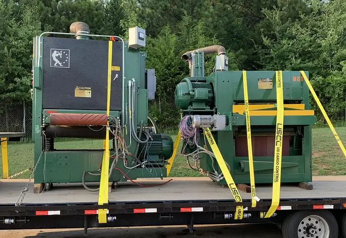 Used TIMESAVERS TB337-2HDA, 37" TOP & BOTTOM ABRASIVE PLANER SYSTEM Wide Belt Sanders | Pruitt Machinery #715984