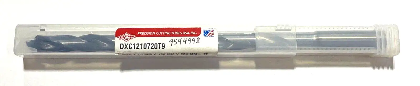 PCT 10.72mm Solid Carbide Drill 12xD TiAlCN Coating 140° Coolant Thru 2FL  USA