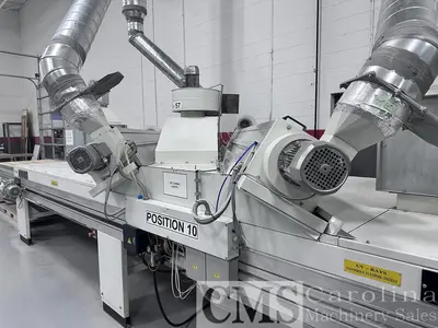USED SUPERFICI 1300 MMTWIN SPRAY WITH 3 LAMINAR OVENS AND TWO LAMP UV