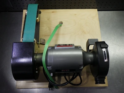 JET 1/2 Hp 6" Bench Grinder W/Belt Sander Attachment JBG-6A (STKA)