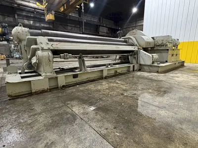 10' X 1/2" WEBB MODEL #9L-1210 3 ROLL INITIAL PINCH PLATE ROLL