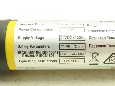 Allen Bradley 440L-T4J0320YD Light Curtain Guardmaster Transmitter Ser A Rev A