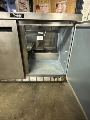 174-0201 Delfield 48" Self Contained Sandwich Prep Table Cooler