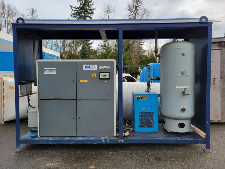 Used 1998 ATLAS COPCO GA 37 Rotary Screw & Sliding Vane Air Compressors British Columbia CA | Lenmark #237663