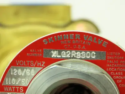 Honeywell Skinner XLG2R330C Solenoid Valve 2-Way NC 120V 50PSI 3/4" NPT Gasoline