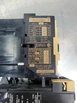 Allen-Bradley 100-A12ND3/B Contactor w/193-BSB16B Trip Module. 4C-13