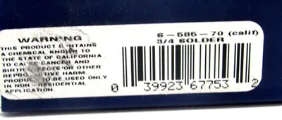 NEW NIBCO S-585-70 BALL VALVE 3/4 SOLDER S58570