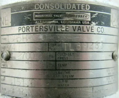 REFURBISHED DRESSER 1995HPC-1-33-LS SAFETY VALVE 3/4" 2700PSI 1995HPC133LS